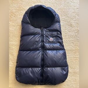 Moncler Baby Bunting Navy Puffer Jacket Unisex Dry Cleaned